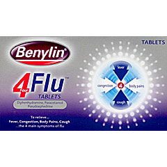 Benylin 4 Flu Tablets 24's